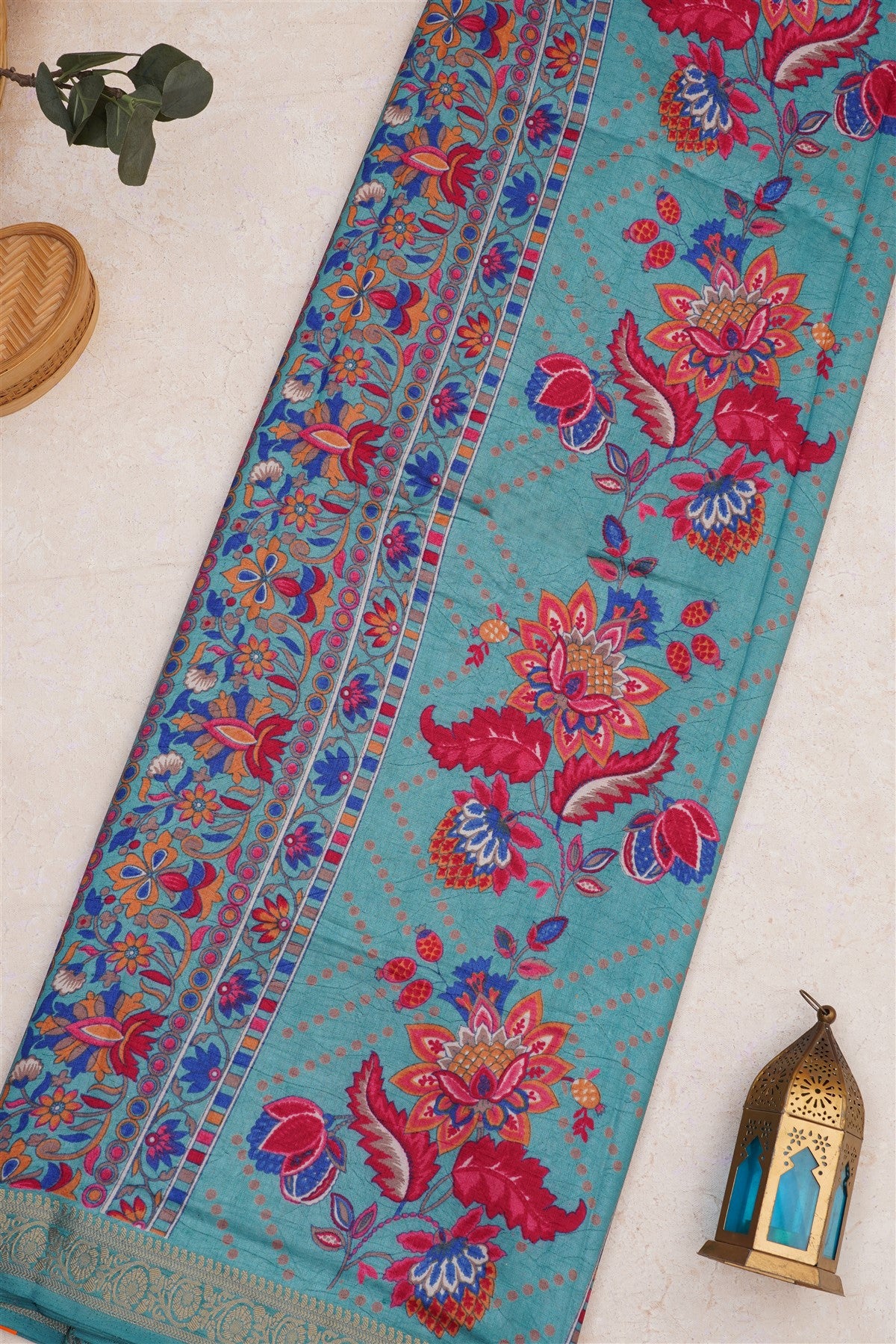 Fancy Art Silk  Sea Green Saree