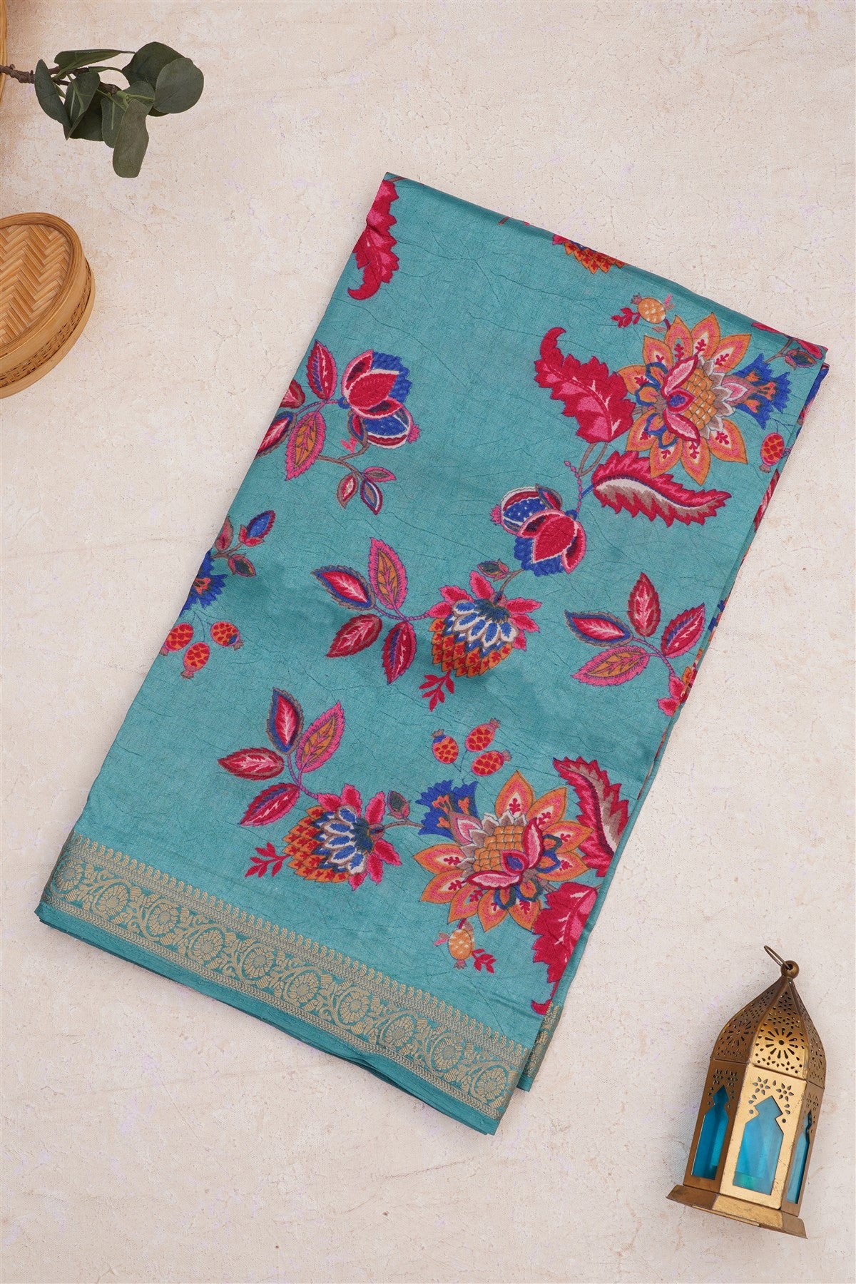 Fancy Art Silk  Sea Green Saree