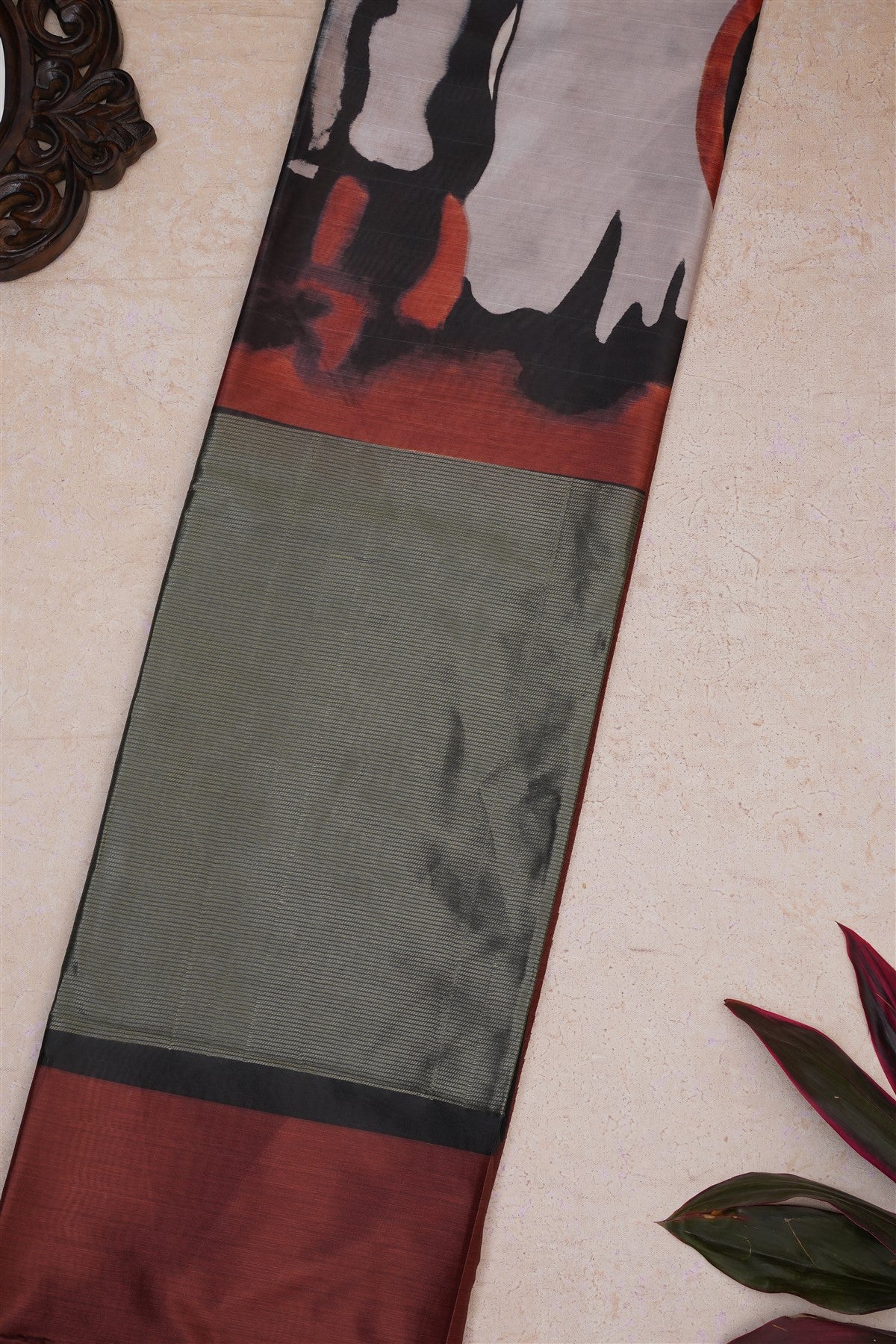Fancy Soft Silk Beige Saree