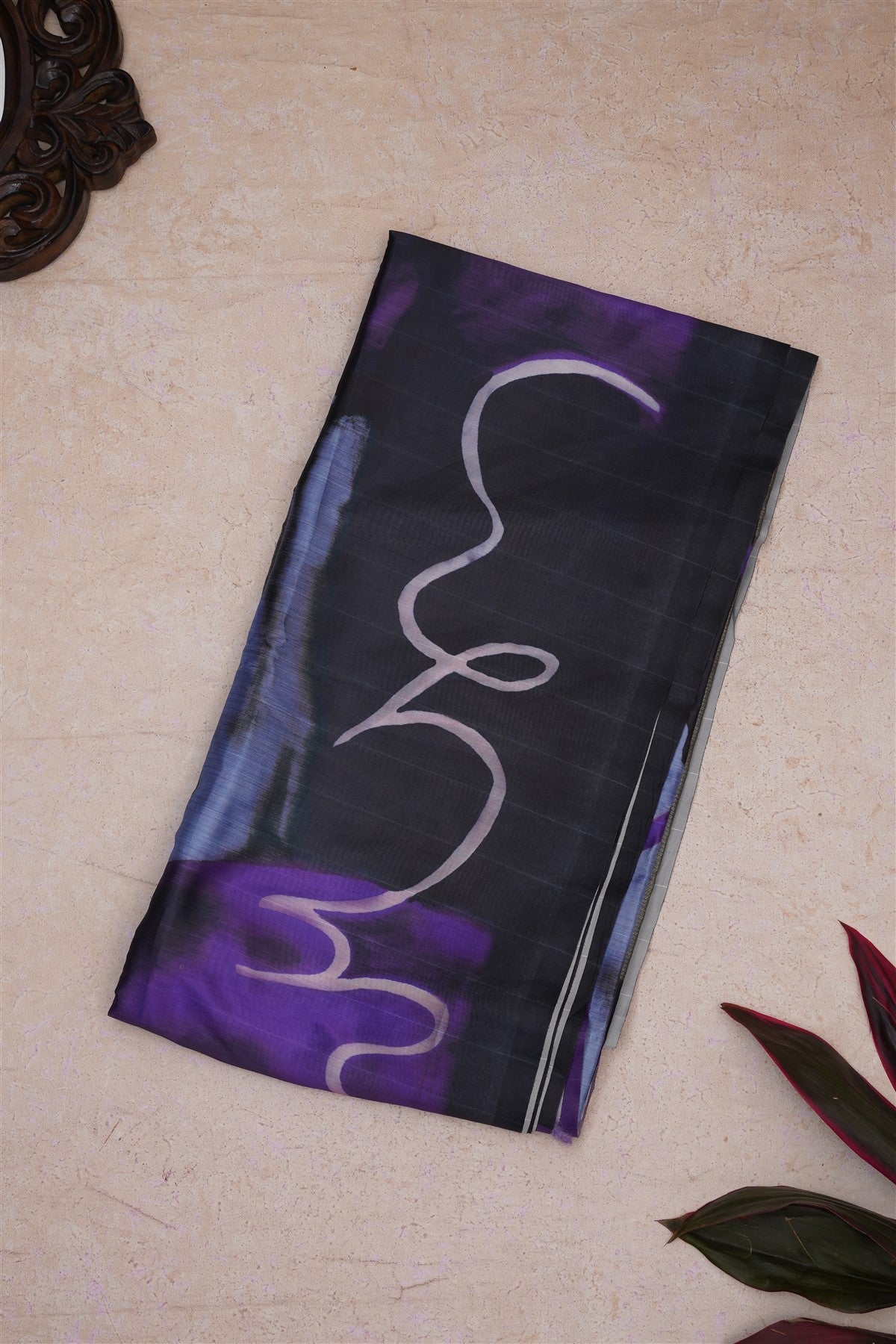 Fancy Soft Silk Slate Blue Saree