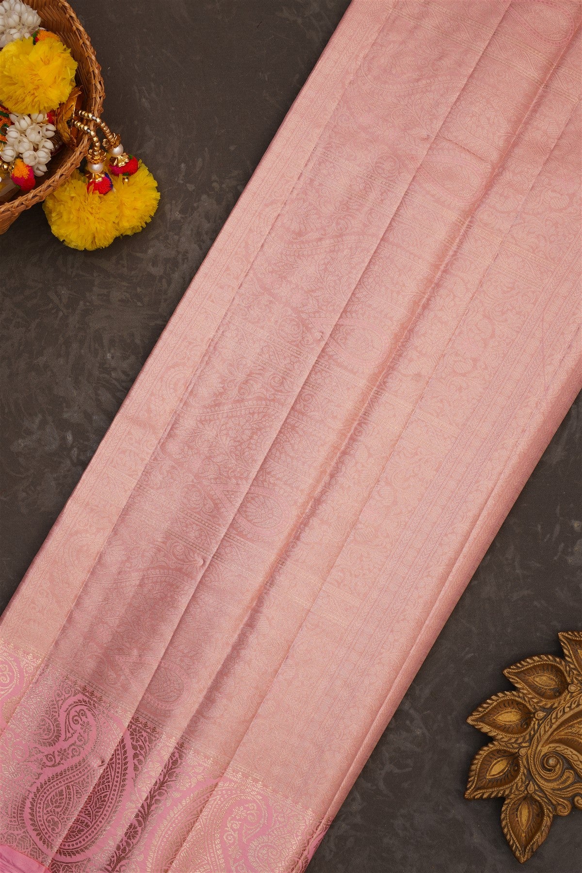 Semi Kanchipuram Tissue Silk Dual Shade Saree