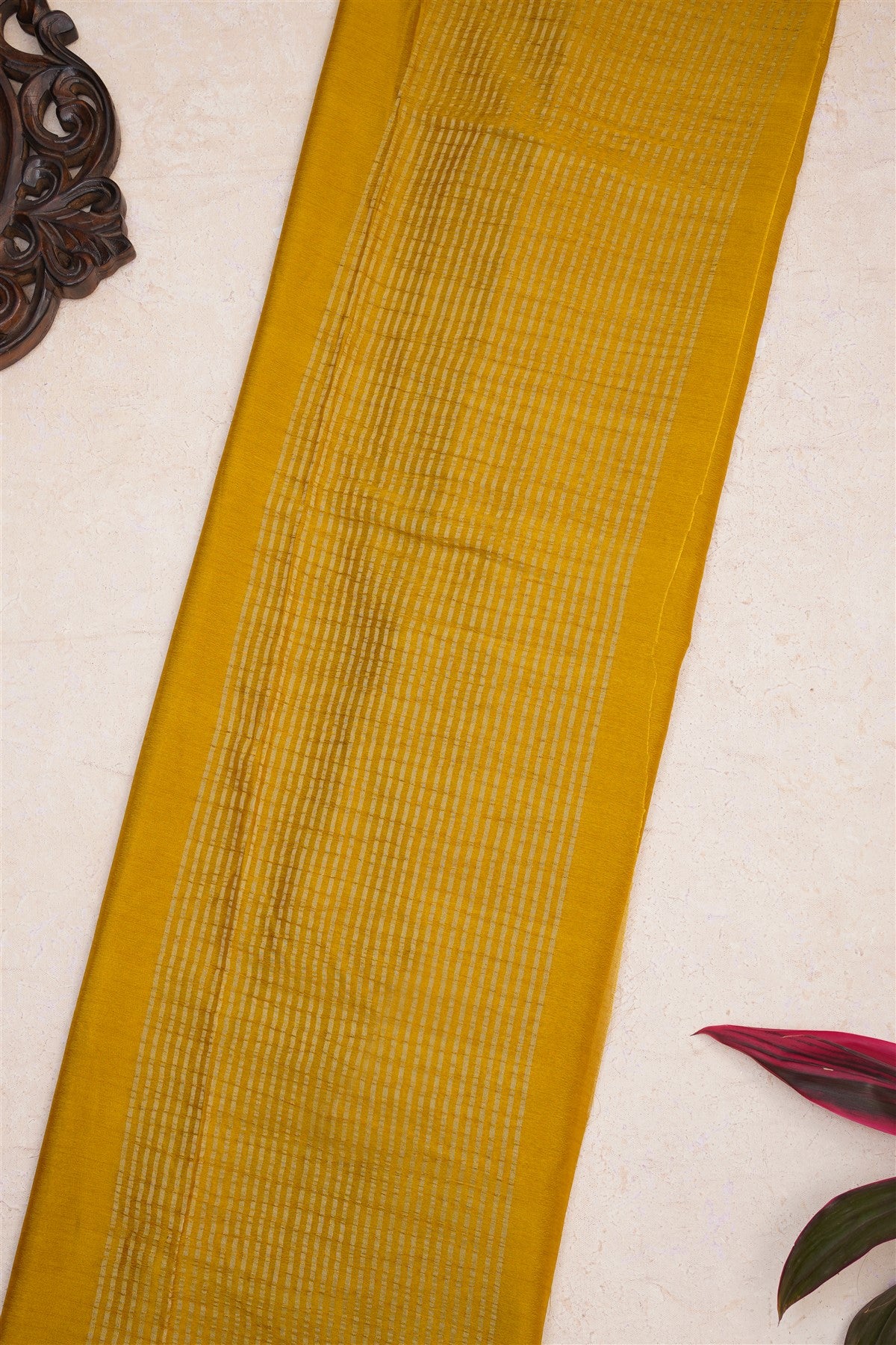 Fancy Chinon Silk Olive Green Saree