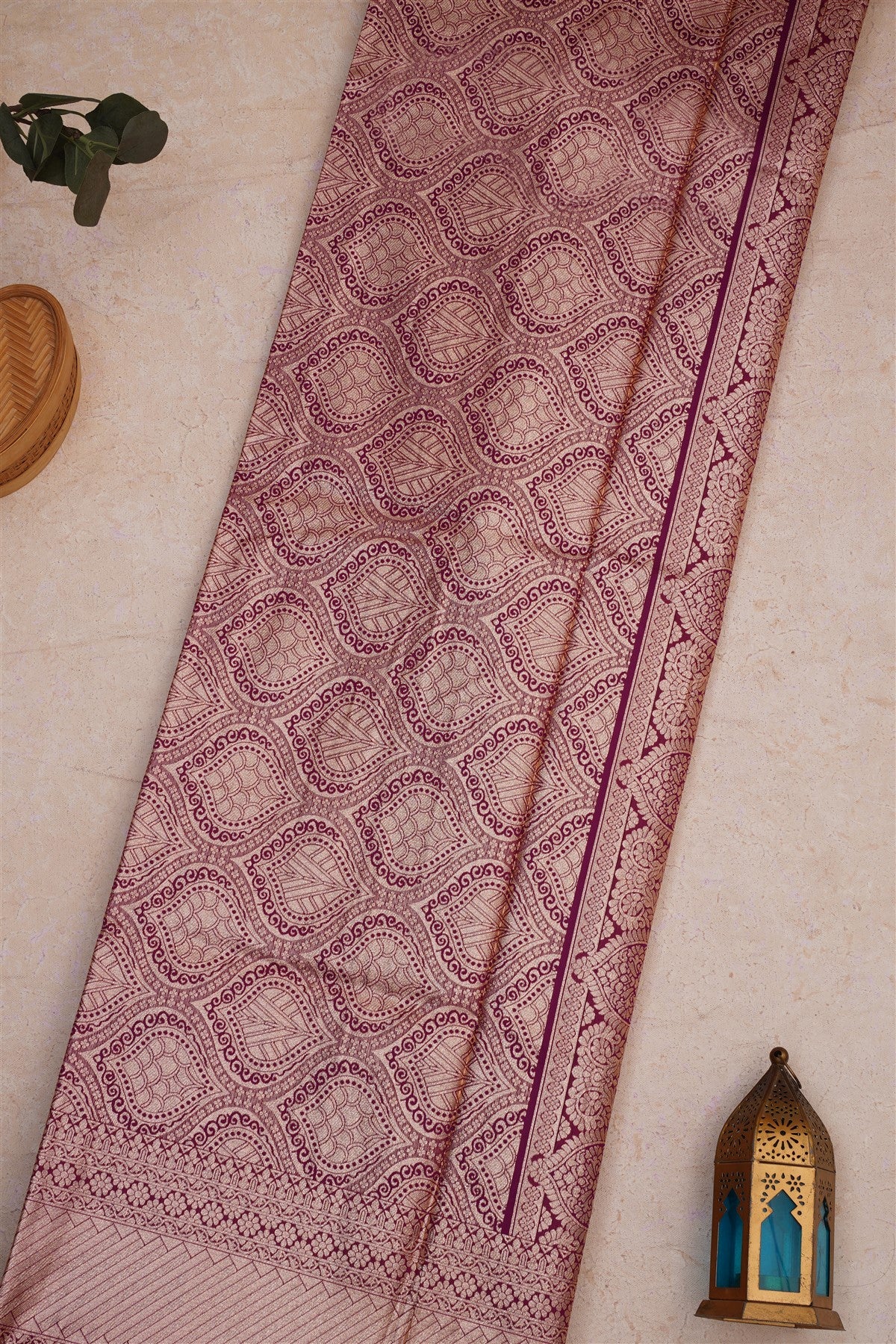 Banarasi Soft Silk Light Peach Saree