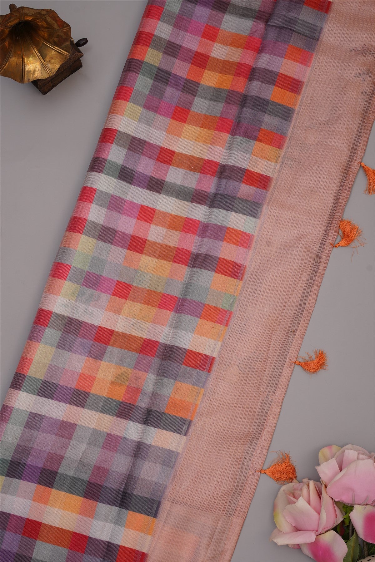 Kota Silk Kota Cream Saree