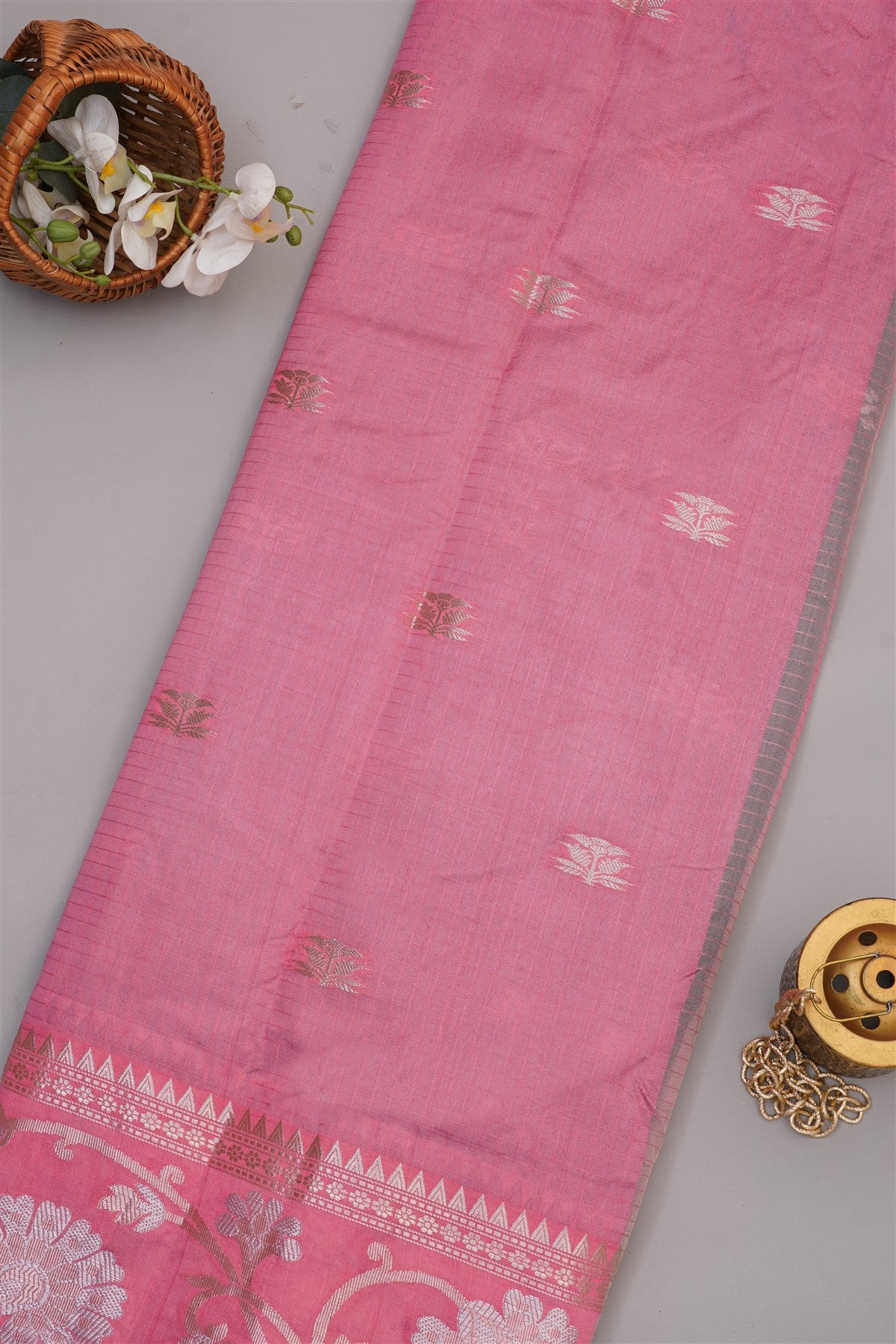 Banarasi Mango Silk Navy Blue Saree