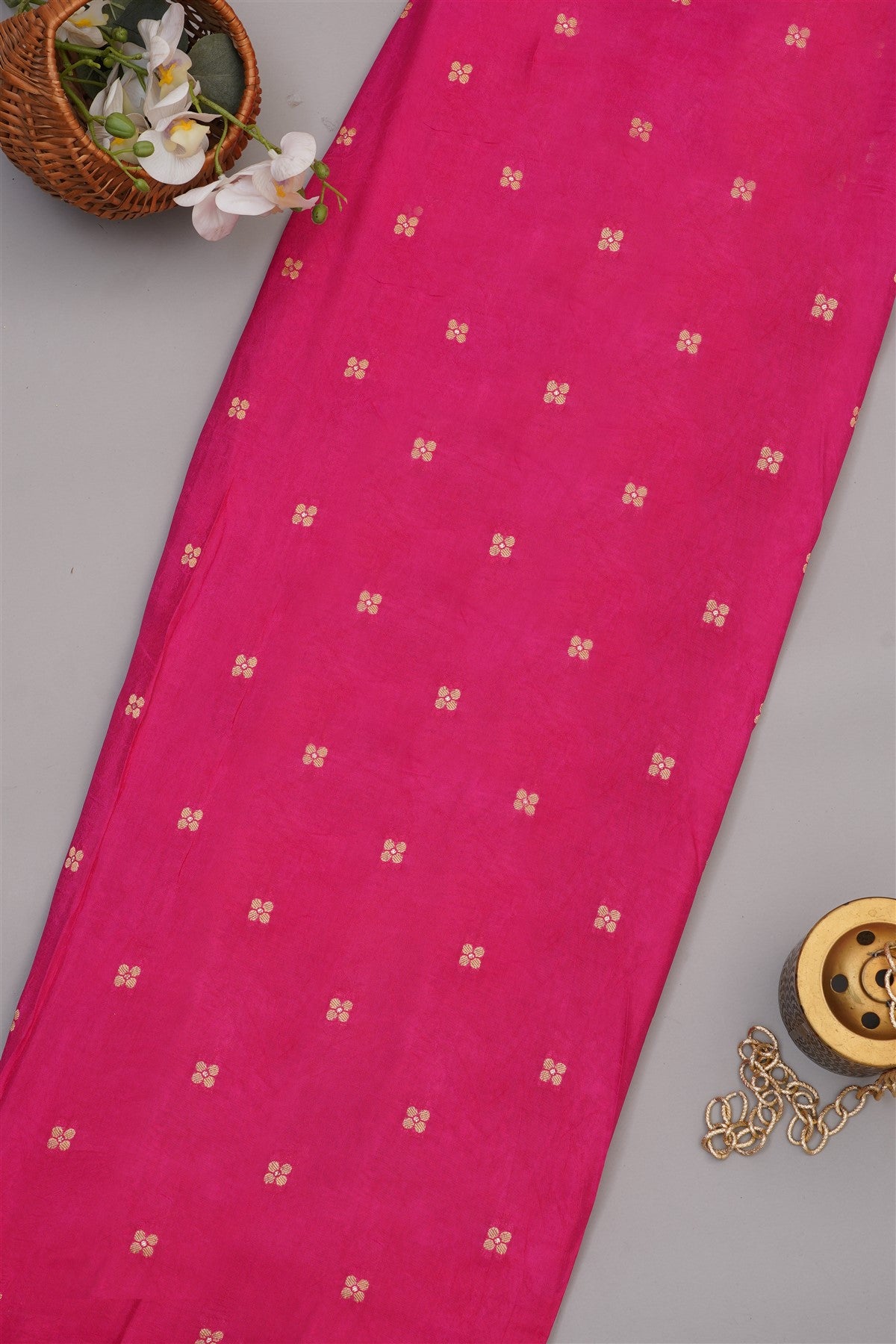 Fancy Modal Satin Silk Violet Saree