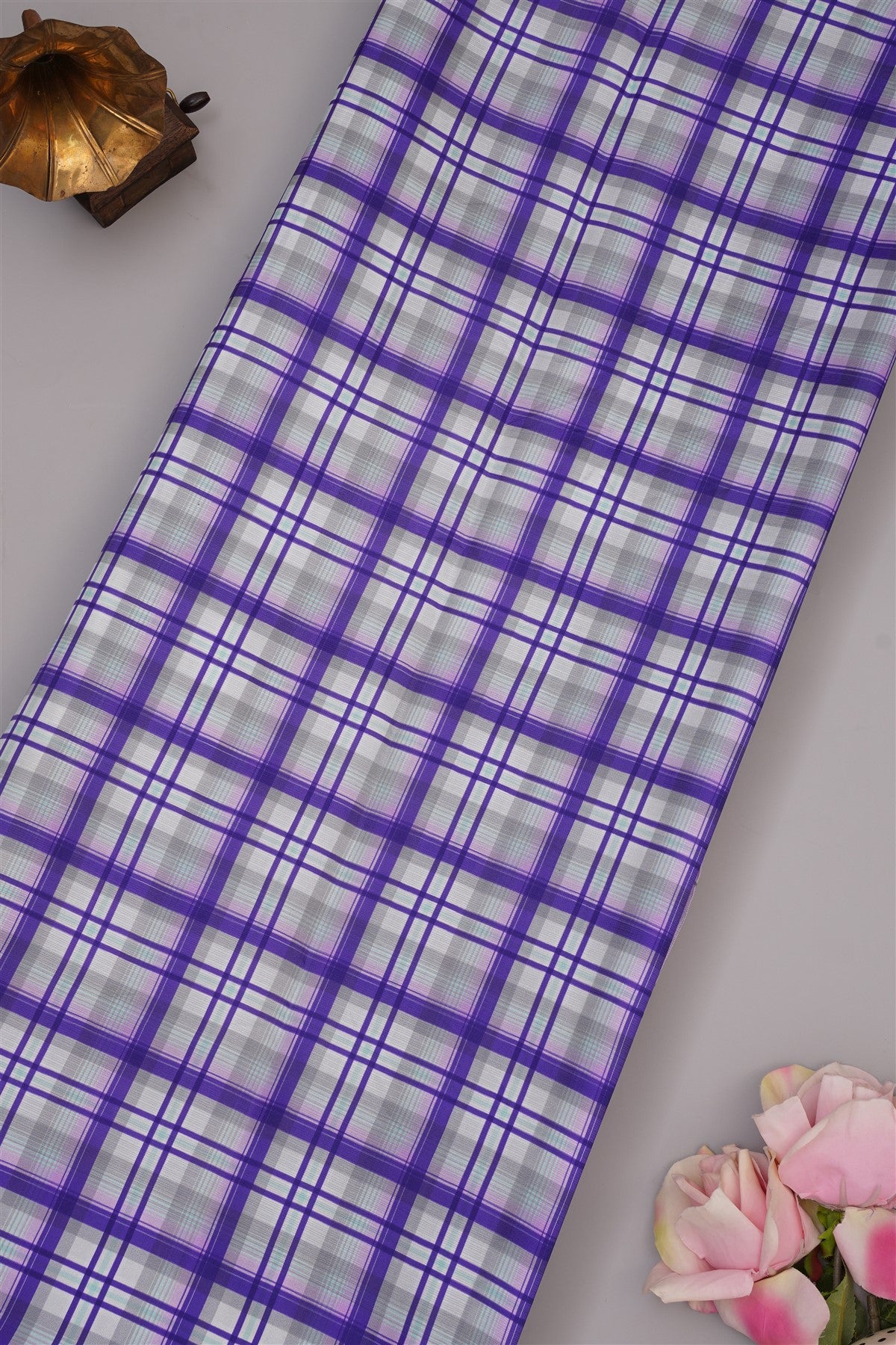 Fancy Kota Lavender Saree
