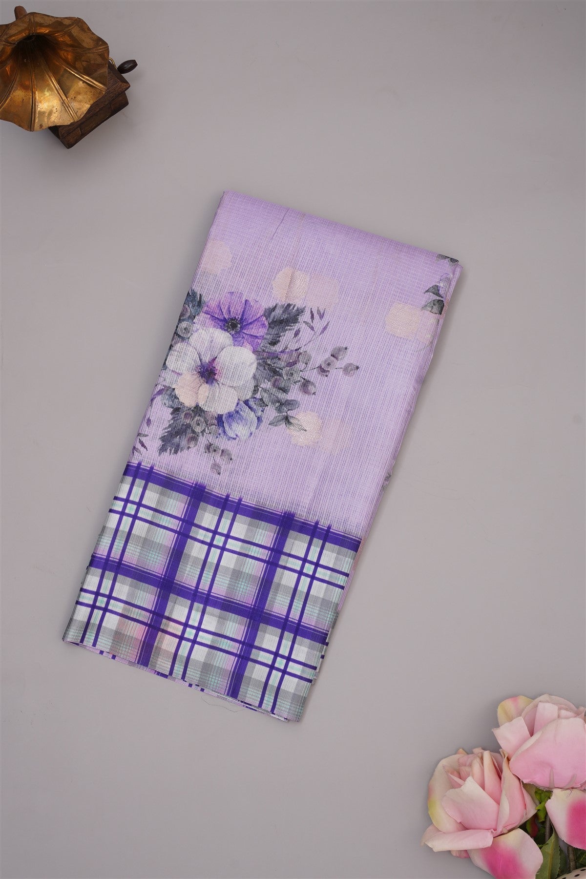Fancy Kota Lavender Saree