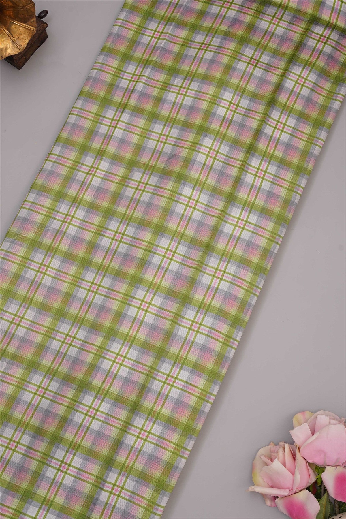 Fancy Kota Light Green Saree