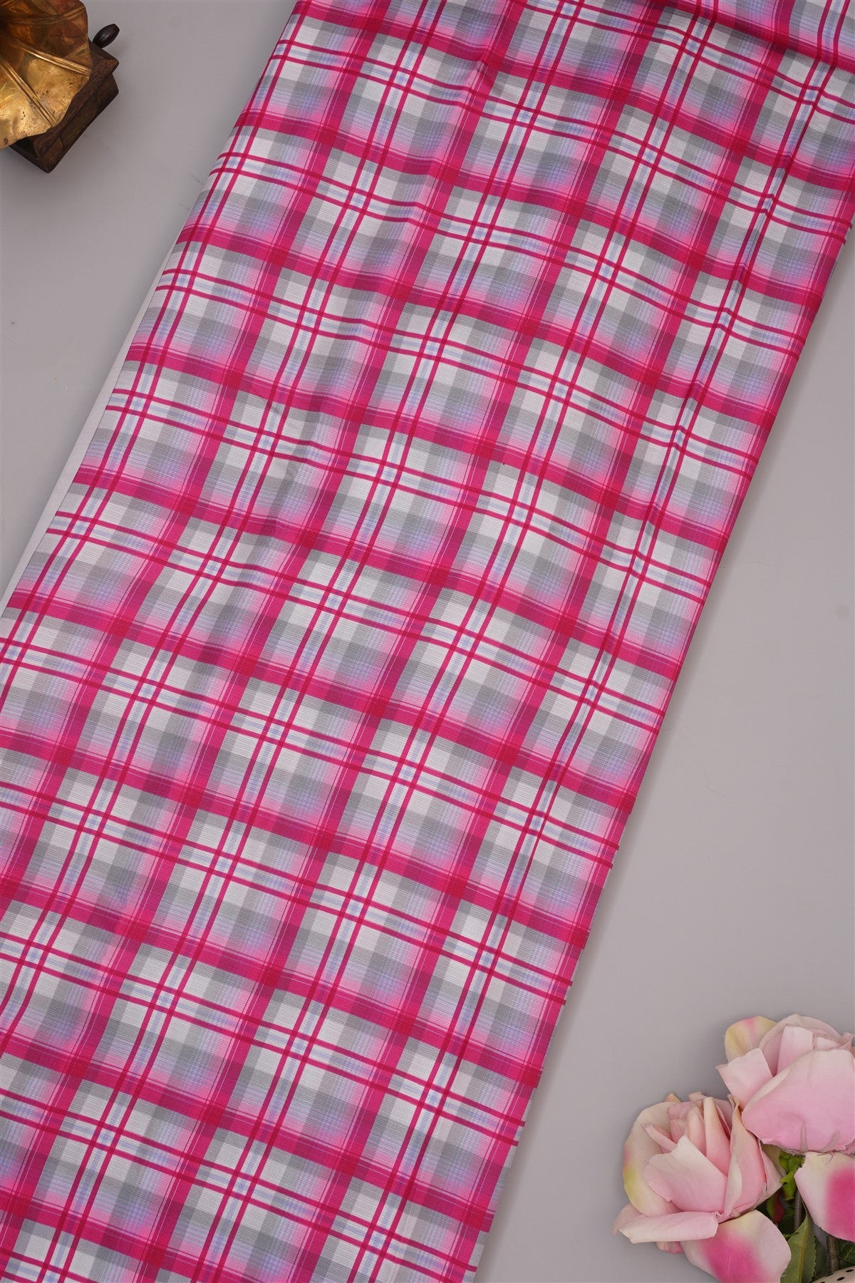 Fancy Kota Light Pink Saree