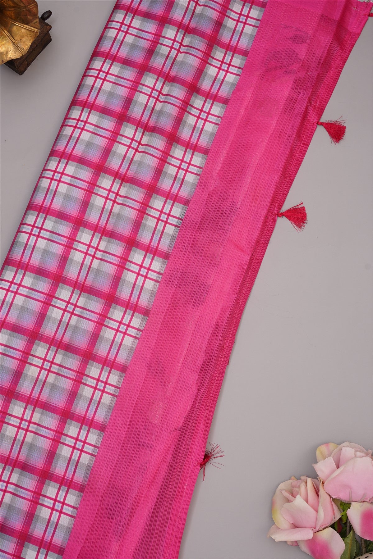 Fancy Kota Light Pink Saree