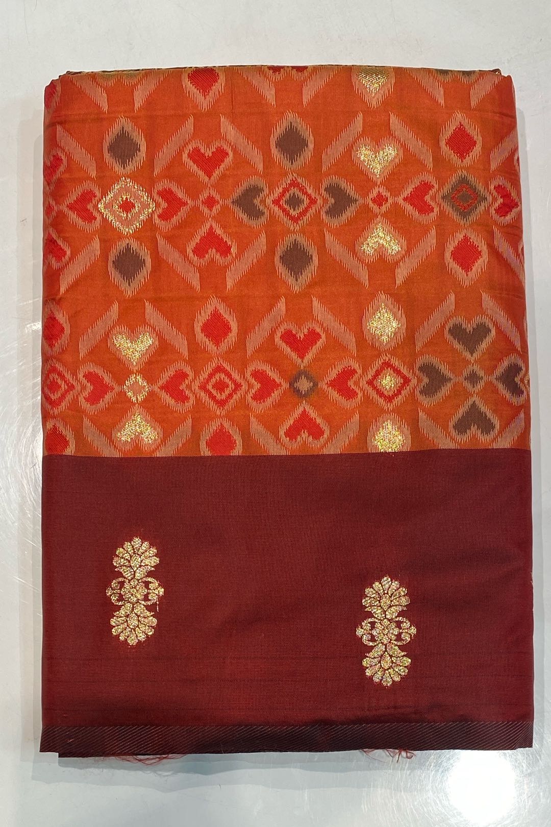 Semi Pattu Silk Blend Light Magenta Saree