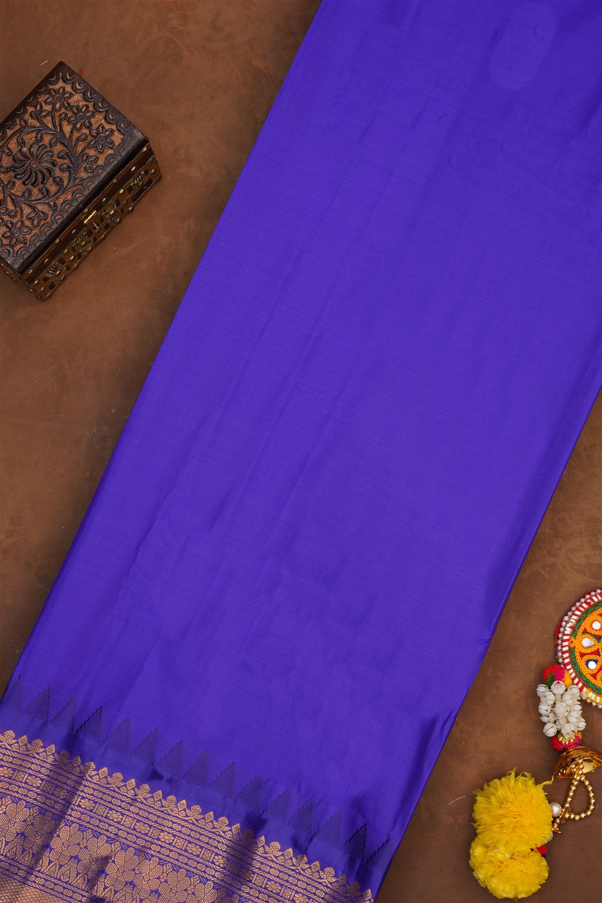 Handloom Semi Gadwal Pink Saree