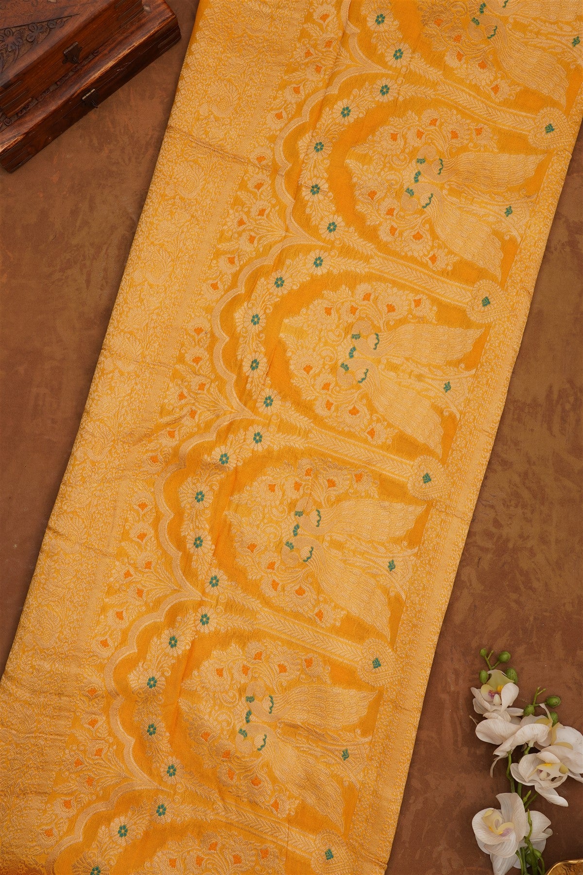 Banarasi Georgette Musterd Saree
