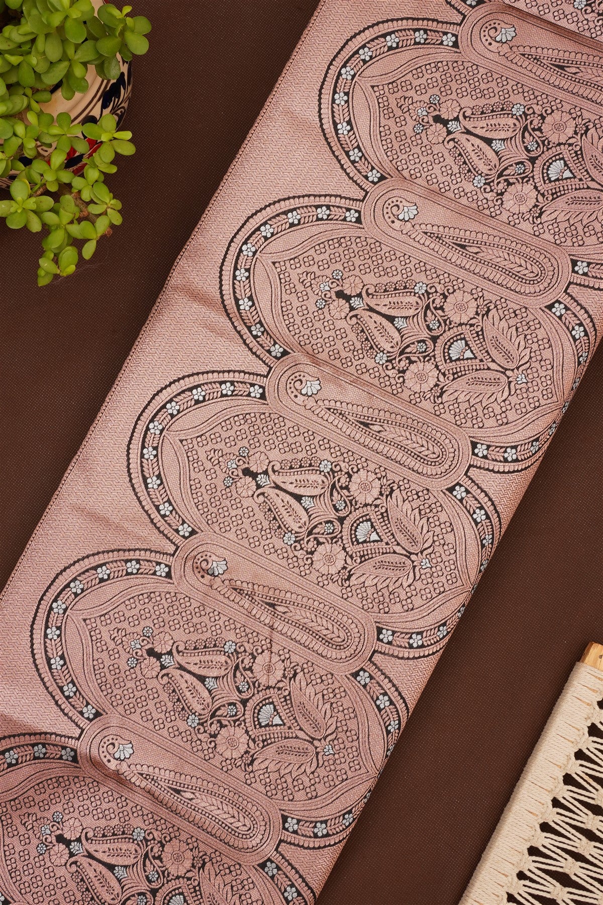 Semi Pattu Silk Blend Black Saree
