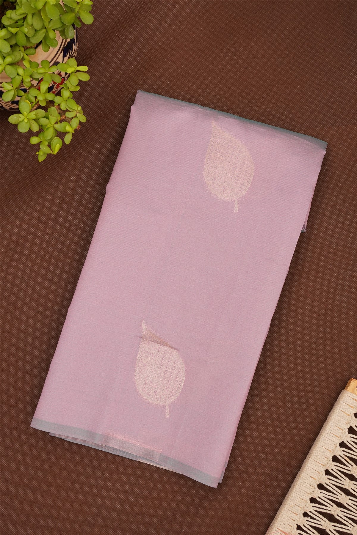 Kanchipuram Silk Light Lavender Saree