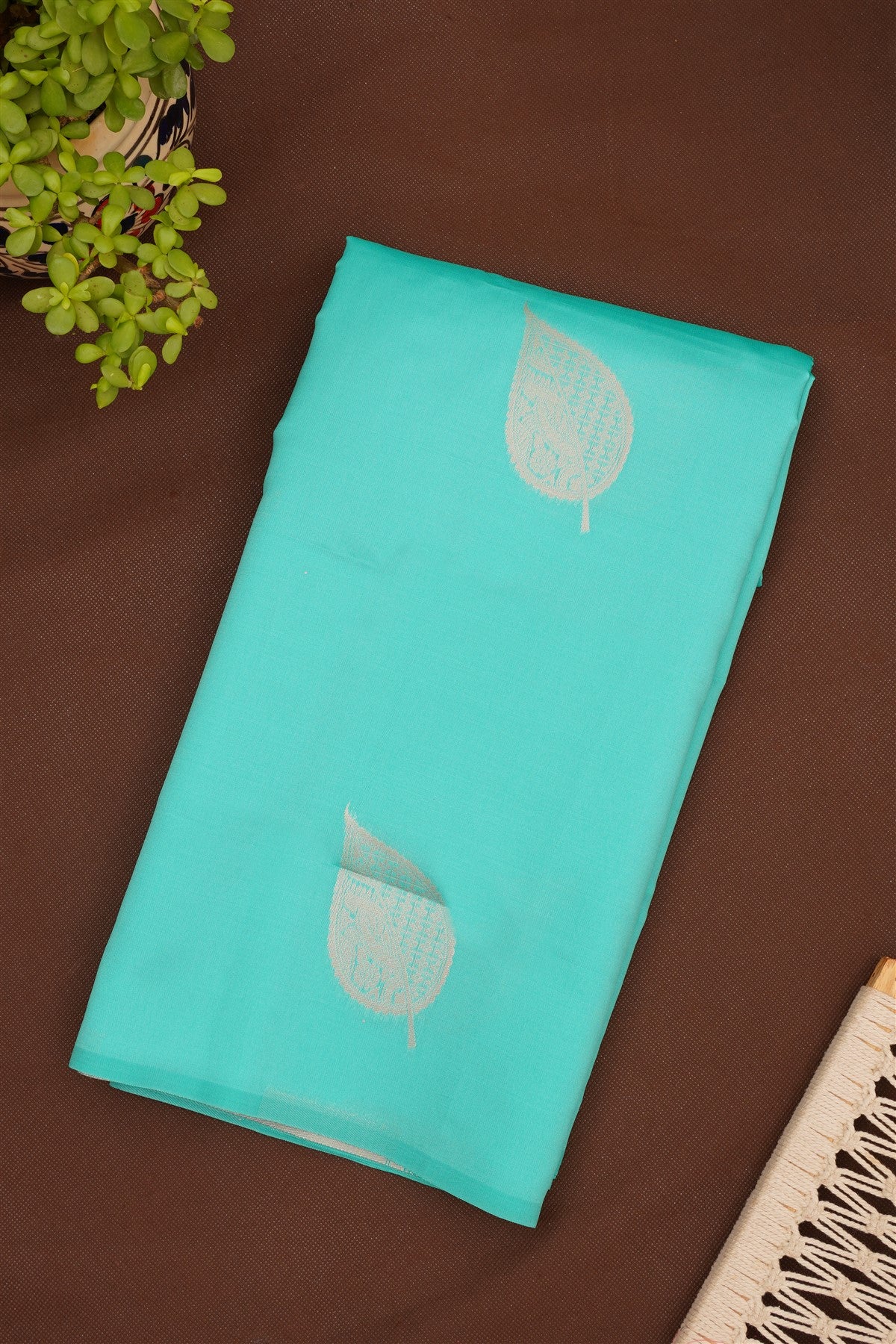 Kanchipuram Silk Sea Green Saree
