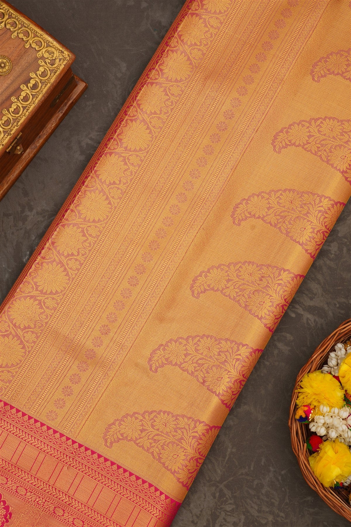 Semi Kanchipuram Tissue Silk 0 Saree