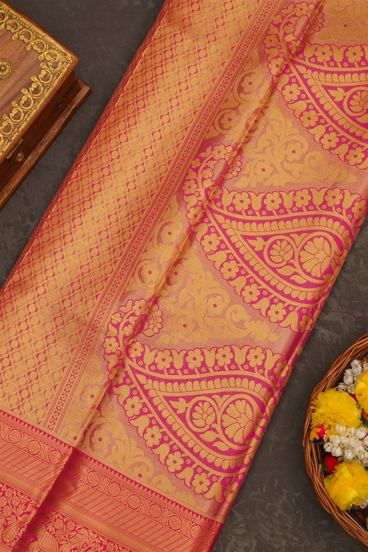 Semi Kanchipuram Tissue Silk Sea Green Saree