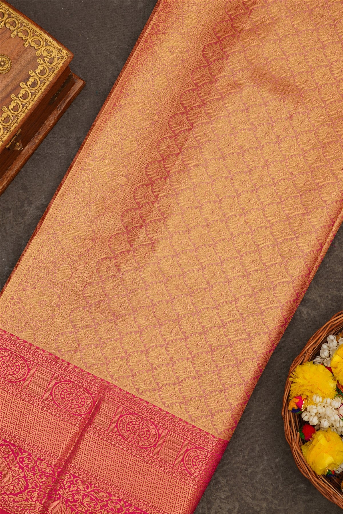 Semi Kanchipuram Tissue Silk Green Saree