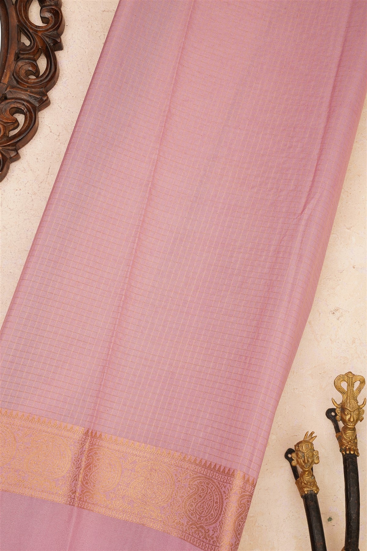 Banarasi Crepe Silk Dark Green Saree
