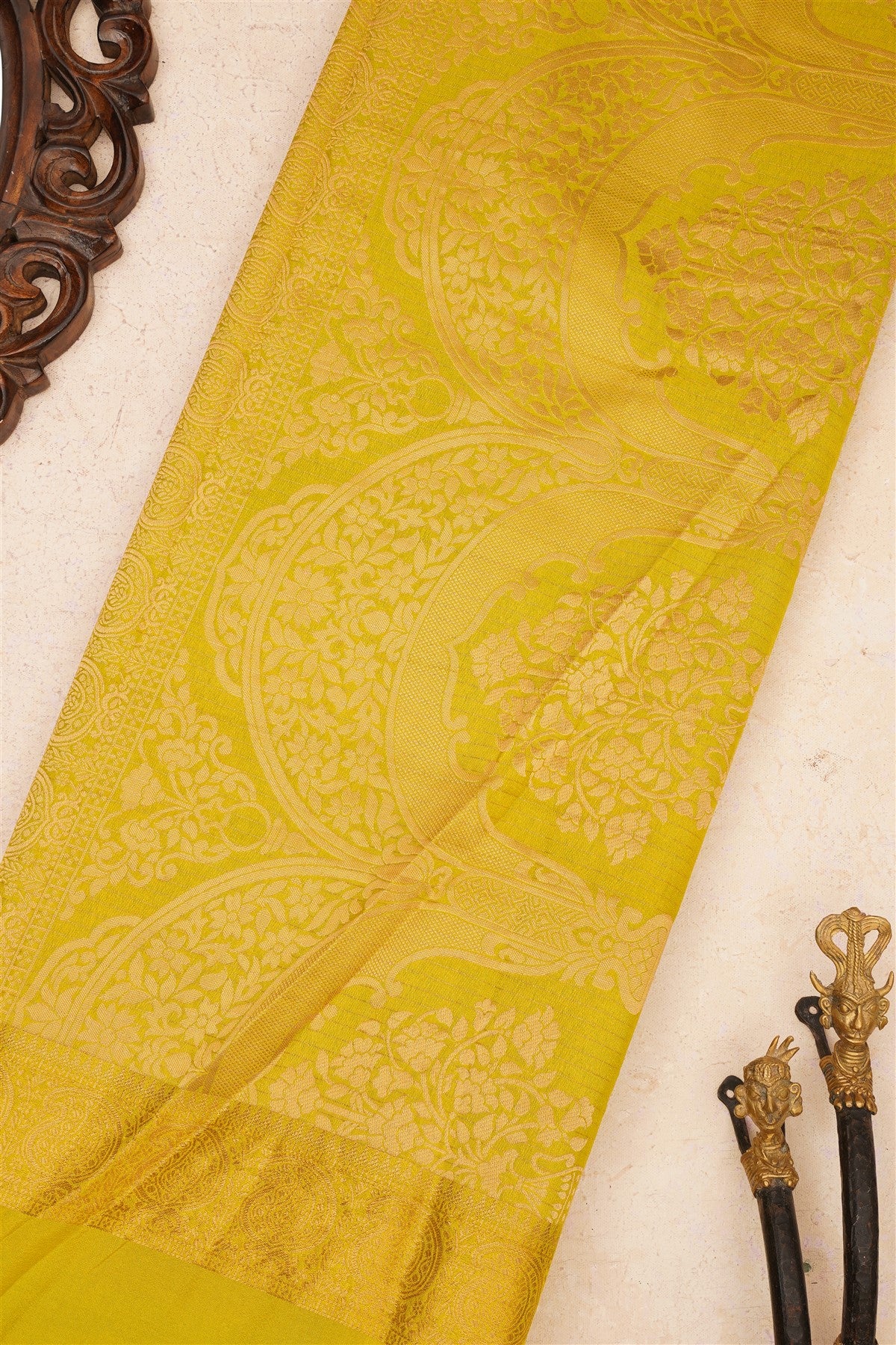 Banarasi Crepe Silk Teal Saree