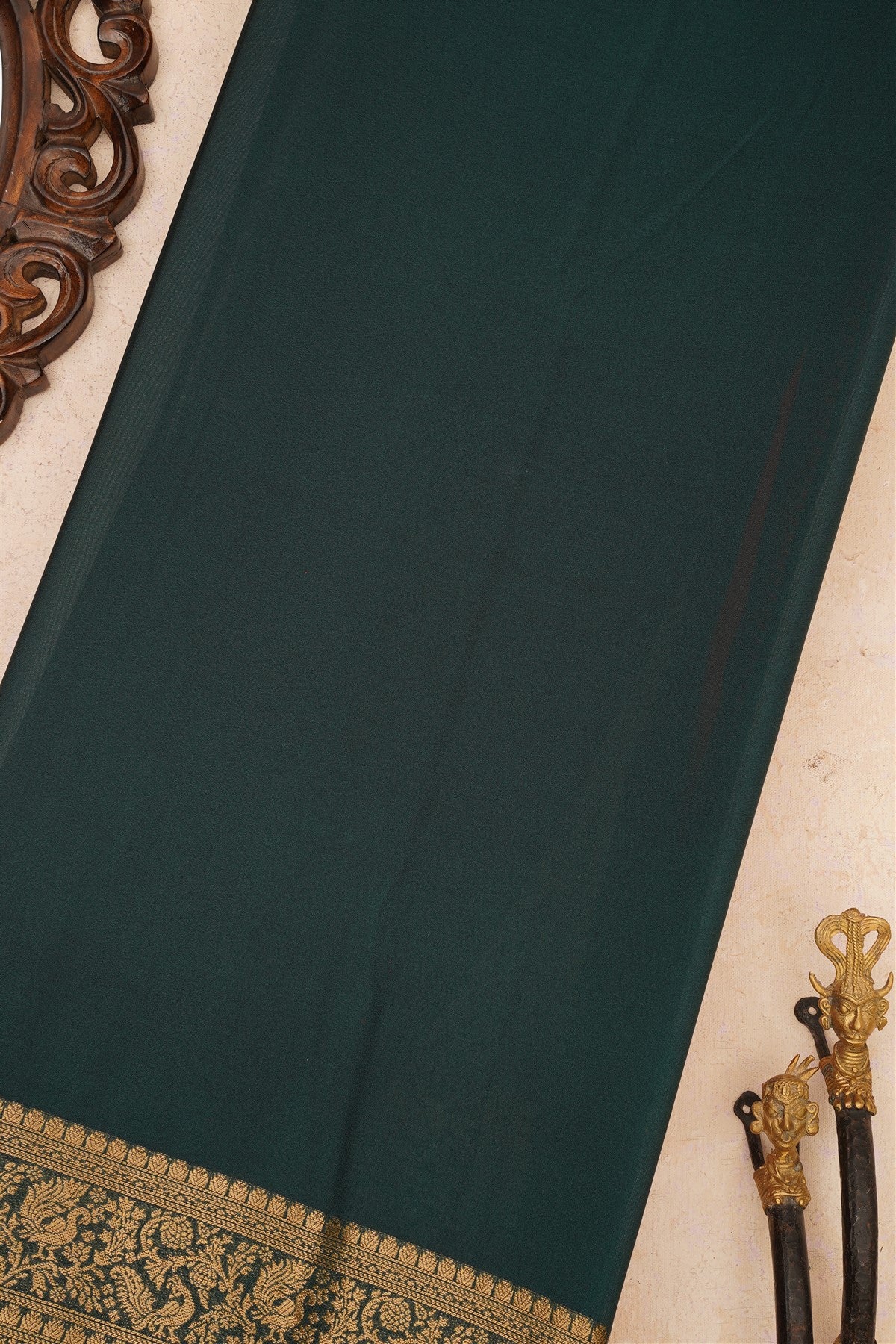 Banarasi Crepe Silk Red Saree