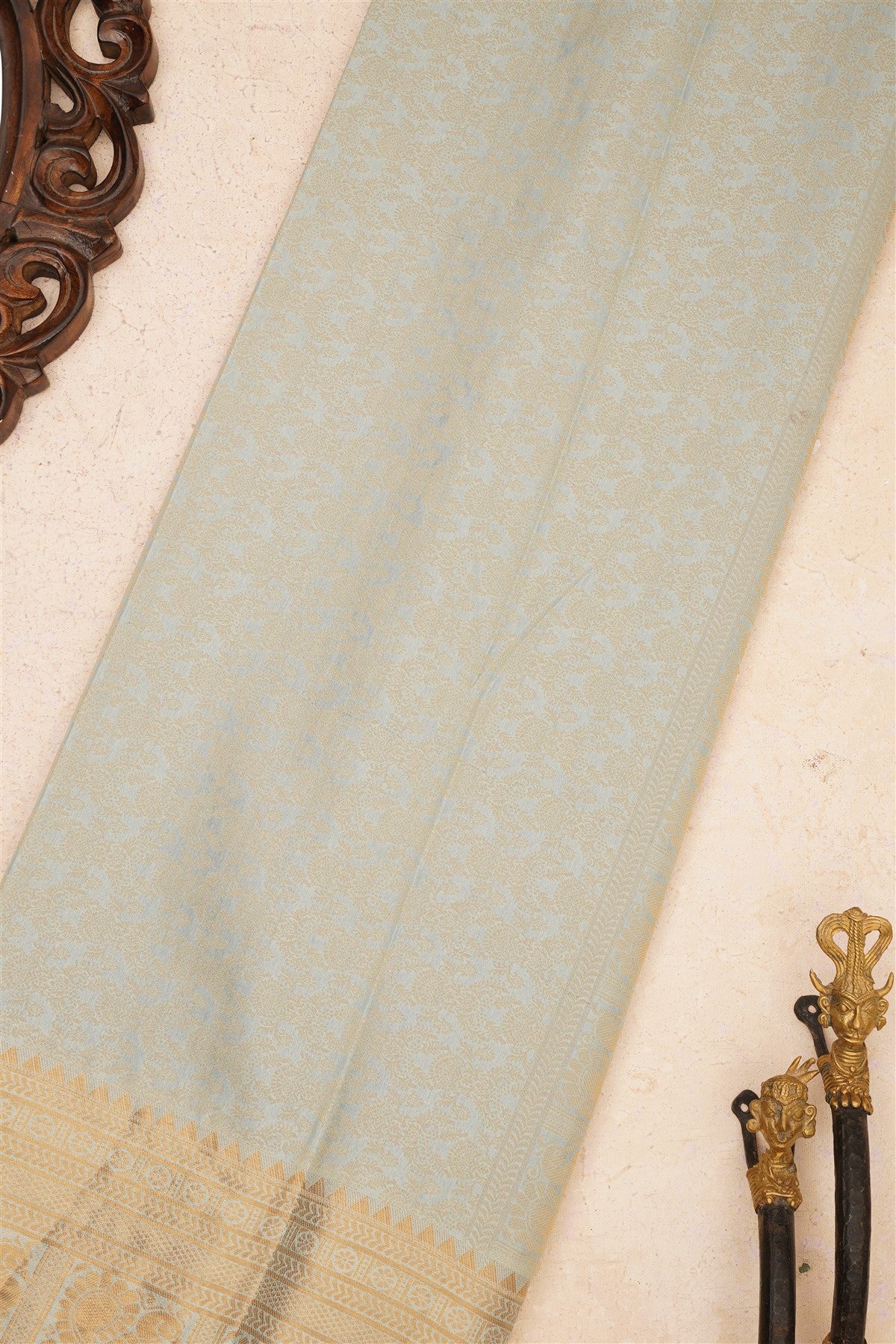 Banarasi Crepe Silk Violet Saree