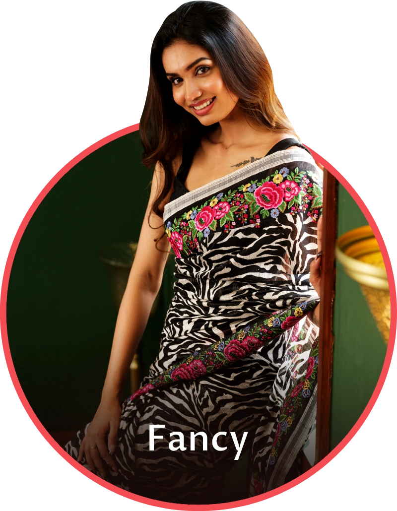 Fancy Silk Magenta Saree