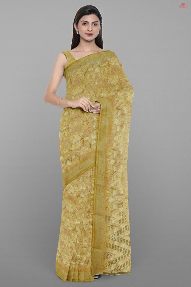 BEIGE and MULTI   Saree with 